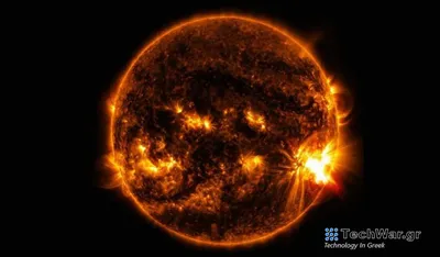 Солнце в космосе рисунок - 63 фото