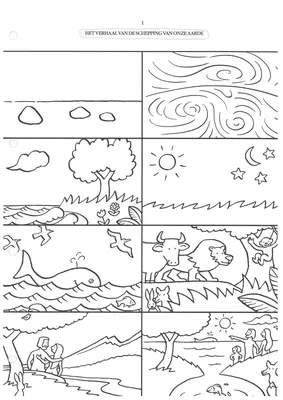 Раскраски Сотворение мира для детей (29 шт.) - скачать или распечатать  бесплатно #22272
