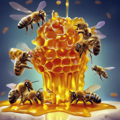 Пчелиные соты с мёдом - фото пчел в улье, складывающих мед в ячейки сота.  Стоковая фотография № 20220822_070603_349-1 - Фотобанк \"Свой домик в  деревне\"