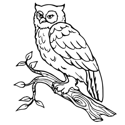 сова. рисунок графического портрета совы на белом фоне. Иллюстрация вектора  - иллюстрации насчитывающей биографической, ангстрома: 227694539