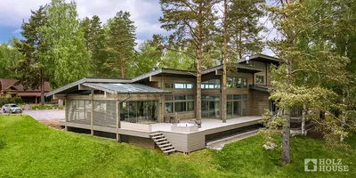 Дом из клееного бруса в современном стиле: строительство, дизайн интерьера,  выбор материалов - Holz House