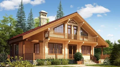 Дом из бруса 9×12 «Азарий» строительство дома под ключ проекты и цены  недорого Северный Зодчий