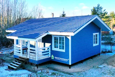 1012A «Вита» -проект одноэтажного каркасного дома с террасой, в  скандинавском стиле: цена | Купить готовый проект с фото и планировкой