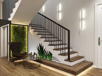 Лестница в интерьере | Дизайн лестницы, Дизайн, Интерьер квартиры