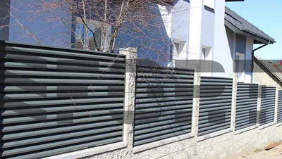 Забор для коттеджа - современный стиль заборов