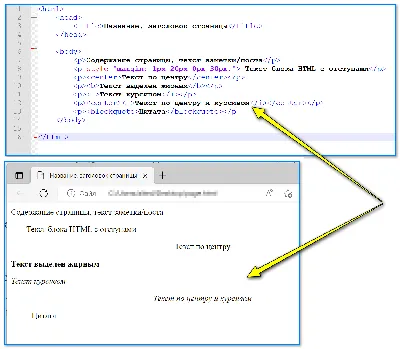 Пример создания простой html страницы. Как создать html-документа в блокноте