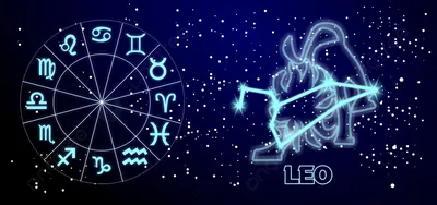 Созвездие Лев в космосе с голографическим зодиаком Фон Обои Изображение для  бесплатной загрузки - Pngtree