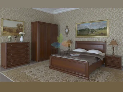 Спальный гарнитур Александрия (Кожа Ленто/Рустика) купить недорого в  Новосибирске | Мебель54