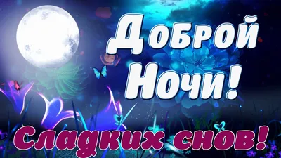 Новая картинка спокойной ночи и сладких снов