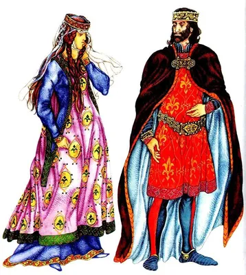 История костюма эпохи средневековья | Историческая мода, Костюм,  Французский костюм