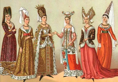 Средневековый женский костюм