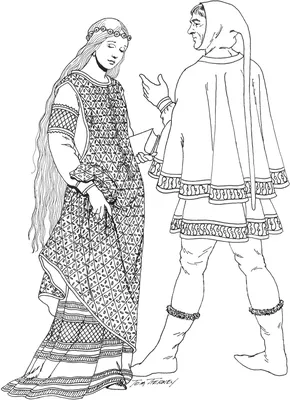 Средневековые наряды (76 фото)