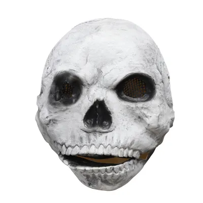 Шляпа ужасов, маска с черепом и движущимся подбородком, страшный череп на  всю голову, реалистичный Хэллоуин, косплей, латексный шлем ужасов, демона –  лучшие товары в онлайн-магазине Джум Гик