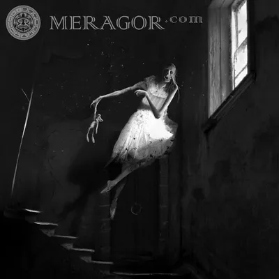 MERAGOR | Страшные черно белые авы для девушек