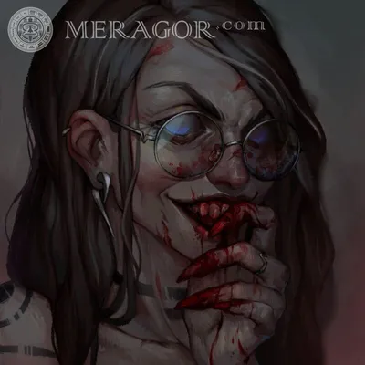 MERAGOR | Страшная ава с девушкой в крови
