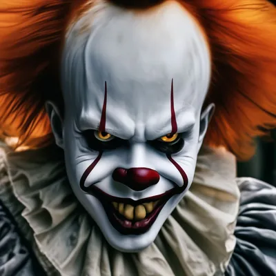 Криповый клоун Пеннивайз, страшный, …» — создано в Шедевруме