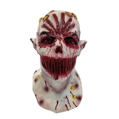 Новая маска Хэллоуин, демон, гримаса, маска зомби, маска для косплея  вечеринки, кровавая отвратительная маска ужаса, фотомаска | AliExpress