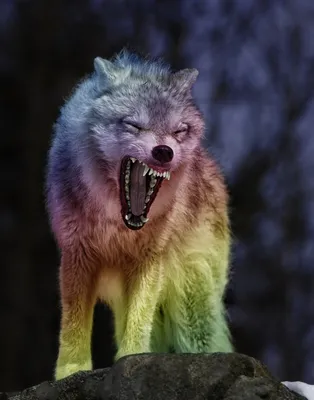 Страшный волк картинки - 65 фото