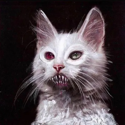 у черной кошки испуганное лицо, страшные картинки котов фон картинки и Фото  для бесплатной загрузки