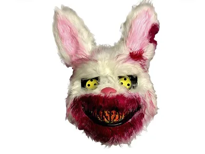 Страшные маски на Хэллоуин, маски медведя, кролика, кролика, Кровавые  плюшевые маски на голову, реквизит для костюма на Хэллоуин, вечеринку,  Маскарадная маска | AliExpress