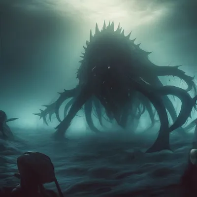 Морские страшные мистические существа …» — создано в Шедевруме