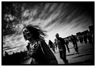 Страшная девушка зомби нежитей Стоковое Фото - изображение насчитывающей  хэллоуин, упырь: 31710164