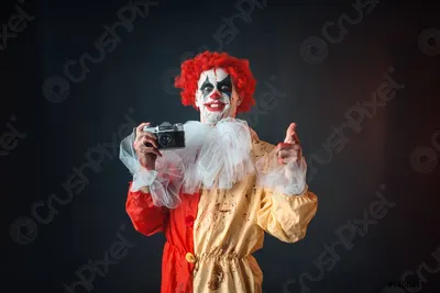 Фотография ужасного клоуна