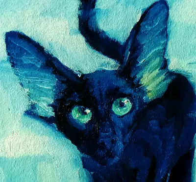 Valery Budanov - Самый страшный кот, 2021, 20×25 см: Описание произведения  | Артхив
