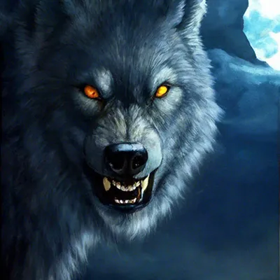 Волк древесины, страшные зубы Стоковое Изображение - изображение  насчитывающей зевок, льдед: 202031303