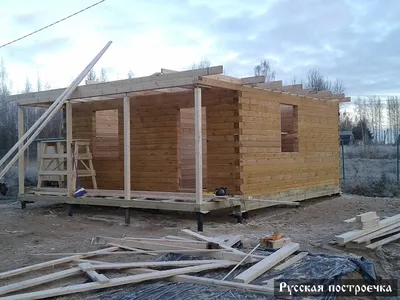 Строительство дома из профилированного бруса. Технология строительства -  YouTube