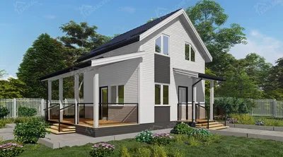 Проект одноэтажного дома из SIP панелей - К1-157