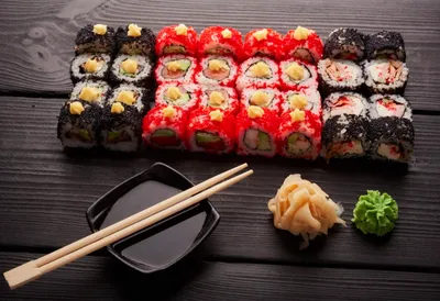 Asian Traditional Snack. Preparing Healthy Snack. Japanese Sushi - Fast  Food. Фотография, картинки, изображения и сток-фотография без роялти. Image  181969487