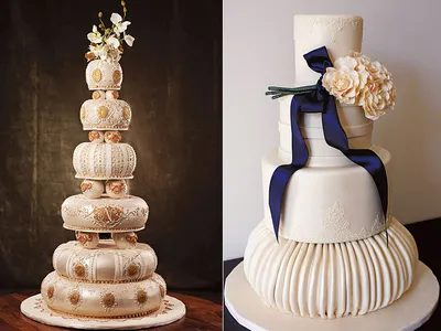 Свадебный торт с именным топпером категории Двухъярусные свадебные торты