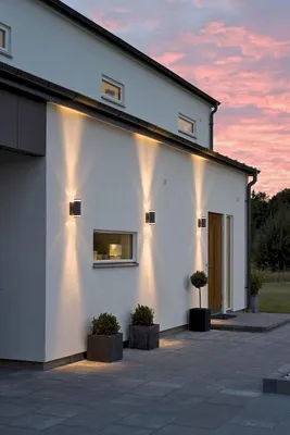 Как сделать дизайн фасадного освещения и выбрать светильники для дома в  стиле Барнхаус? - YouTube