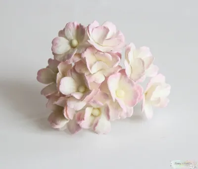 Цветы вишни средние светлые розово-белые (5 шт) - Интернет-магазин  скрапбукинга Happy-Scrappy