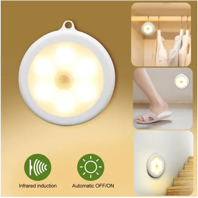 LED светильник с датчиком движения для дома - удобное освещение шкафа,  комода, подсобки - теплый белый (ID#1371923809), цена: 269.99 ₴, купить на  Prom.ua
