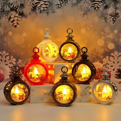 Рождественские светодиодные светильники, настольные украшения, новый год,  подарки, подвеска для украшения дома | AliExpress