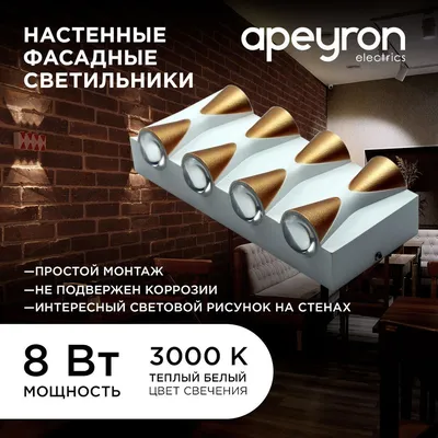 Настенный светильник АКЦЕНТ ApeyronSadParkFigur, LED купить по выгодным  ценам в интернет-магазине OZON (703178310)