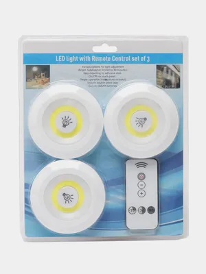 Универсальные светодиодные светильники, с пультом, для дома, кухни,  подвала, улицы, 3 в 1 купить по низким ценам в интернет-магазине Uzum  (758638)