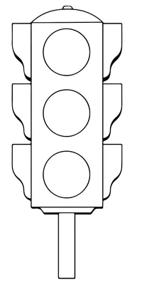 Светофор — раскраски для детей скачать онлайн бесплатно
