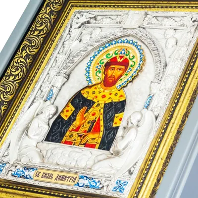 Икону Святого Дмитрия Солунского купить в подарок в интернет-магазине с  доставкой по Москве и России