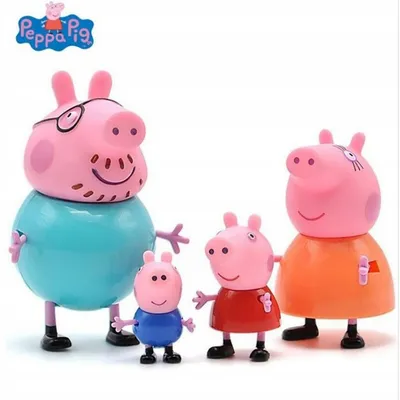 Игрушки для ванной Семья Свинки Пеппы Свинка Пеппа (Peppa Pig) — купить в  Москве в интернет-магазине Акушерство.ру