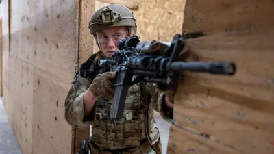 Image of a futuristic swat soldier in tactical gear on Craiyon