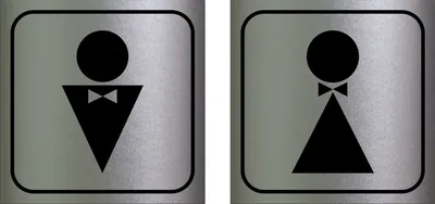 Таблички на туалет \"Комплект М+Ж\" – купить за 150 ₽ | rusample