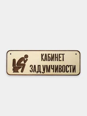 Табличка информационная \"Туалет\" купить по цене 330 ₽ в интернет-магазине  KazanExpress
