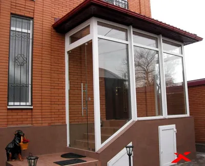 Заказать тамбур дома из стеклопакета по отличной цене в Москве | Angate