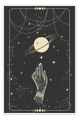 The Hierophant' Tarot Art Print - Roving Stars 2023