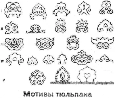 Татарские рисунки узоры