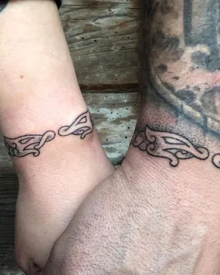 Изображение татуировки браслета на руке в формате TIFF
