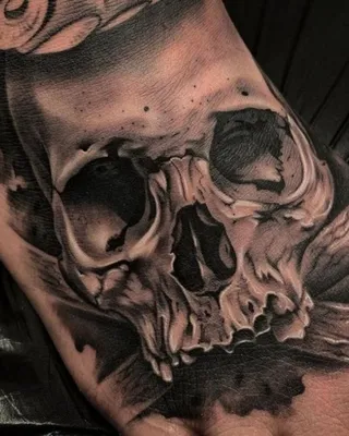 Картинка татуированного черепа